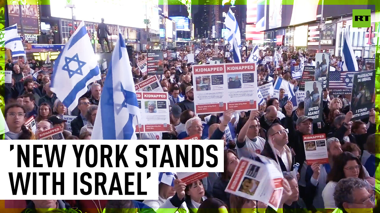 Times Square Protest | Hundreds of people demand liberation of Hamas hostages