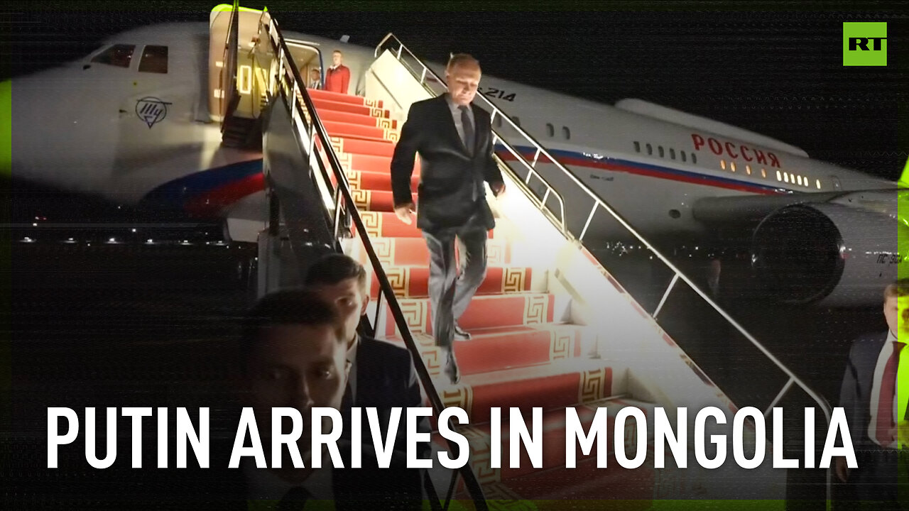 Putin arrives in Mongolia