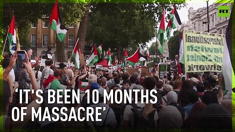 ‘Stop arming Israel’ | Protesters demand Gaza ceasefire at pro-Palestine rally in London