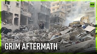 Aftermath of deadly Israeli strike on Beirut residential neighborhoods