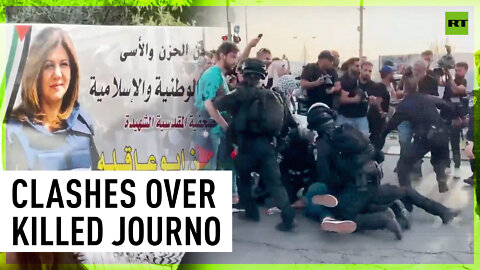 Protest over killing of Al Jazeera reporter marred by violence