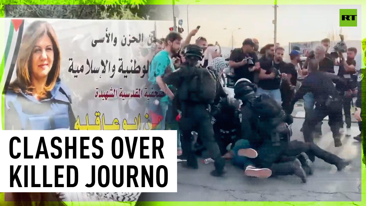 Protest over killing of Al Jazeera reporter marred by violence