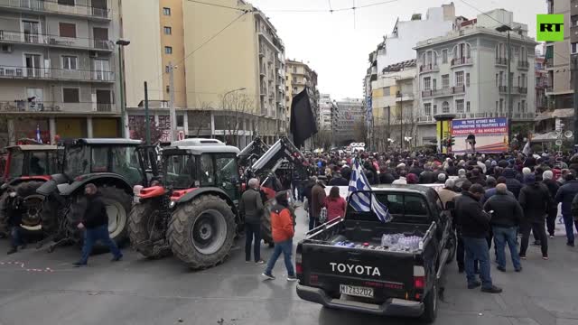 Hikes in production costs bring Greek farmers onto the streets of Athens