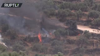 Palestinian protesters rally in the West Bank amid shaky ceasefire