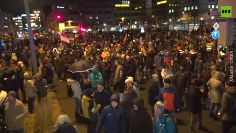 Rally Against Vaccine Mandate in Germany’s Nuremberg for Second Consecutive Day