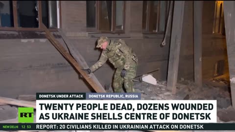 20 dead, dozens wounded in Ukrainian strike on Donetsk