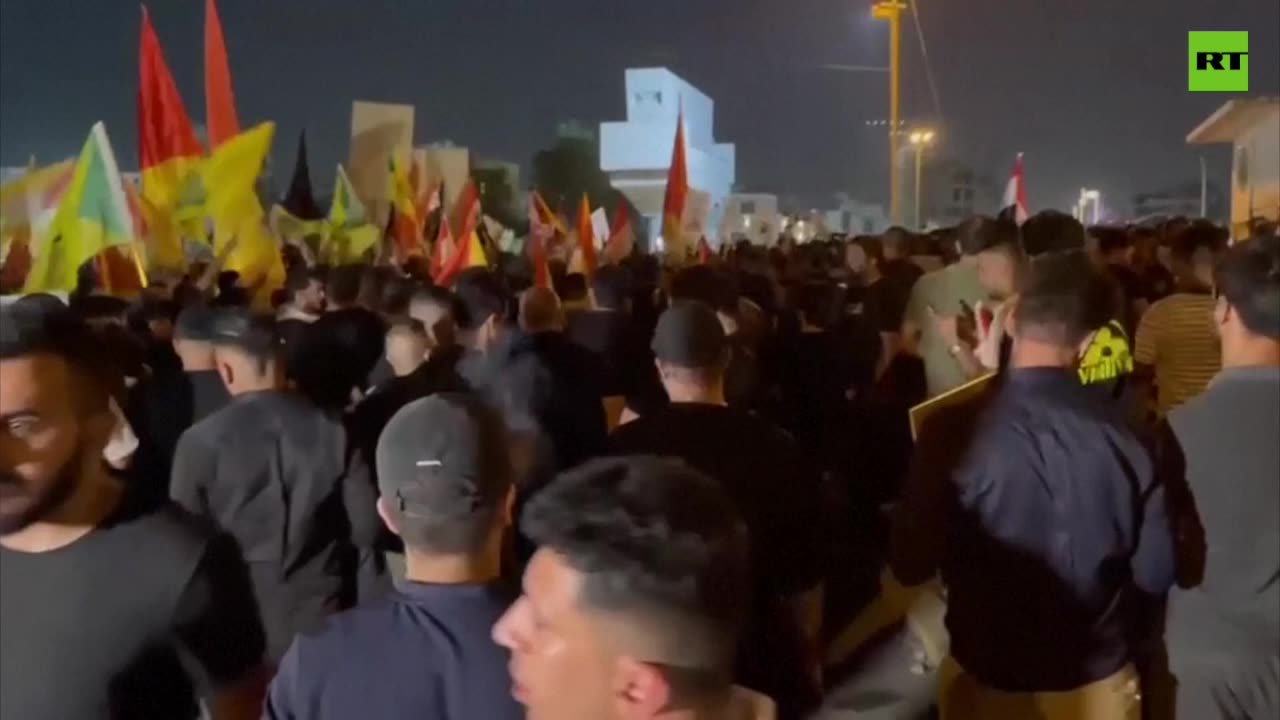 Baghdad protesters try to breach fortified area where the US embassy is based