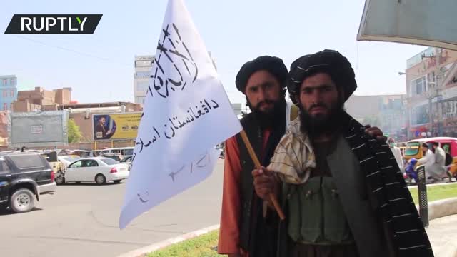 Taliban Flag Planted All Over Herat, Including the Governor's Office