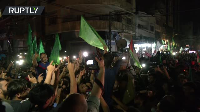 Celebrations break out in Gaza following Hamas-Israel ceasefire