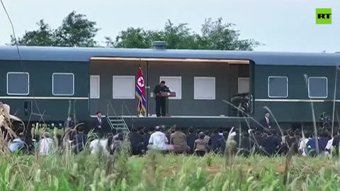 DPRK leader visits flood victims in tent camp