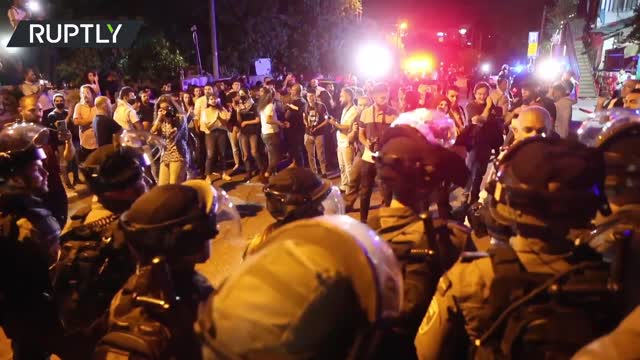 Police raid protest against eviction of Palestinian families in East Jerusalem