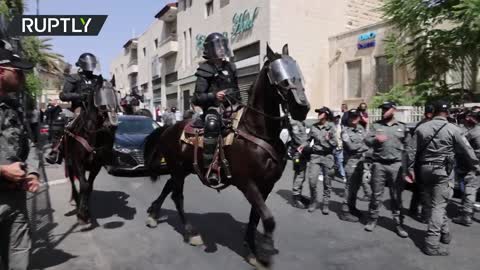 Israeli police scuffle with Palestinians in East Jerusalem at rally against Batn al-Hawa evictions