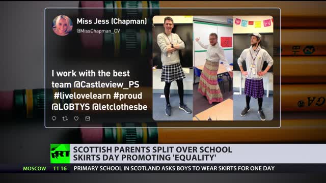 Scottish school asks boys to wear skirts for 'equality' day