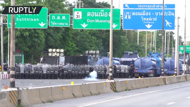 Protesters demand PM resignation in Bangkok, Thailand.