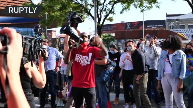 George Floyd's murder anniversary | Hundreds rally for police reform in NYC