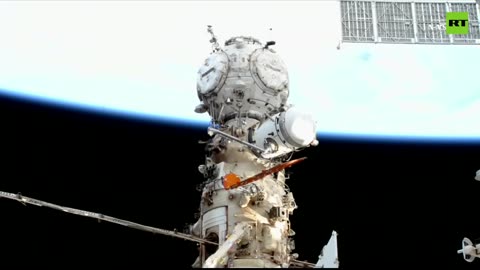 Russian cosmonauts perform spacewalk