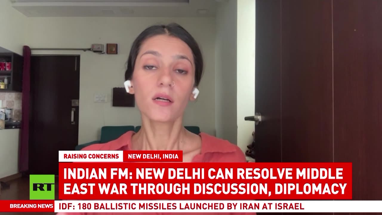 India speaks out against escalating tensions across the Middle East