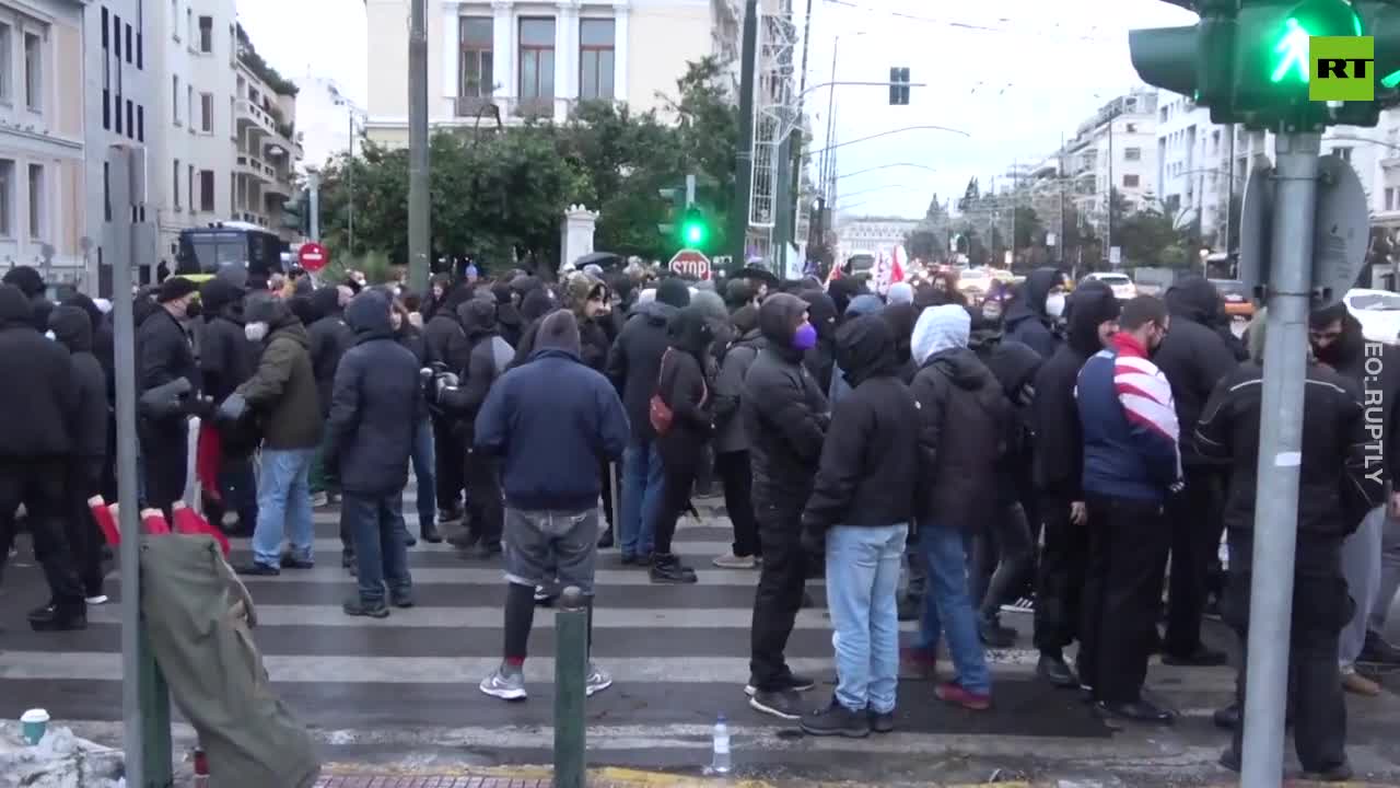 Protesters gather in Athens against 'fascism, war and imperialism'