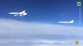 Russian bombers conduct joint patrols at Belarusian border