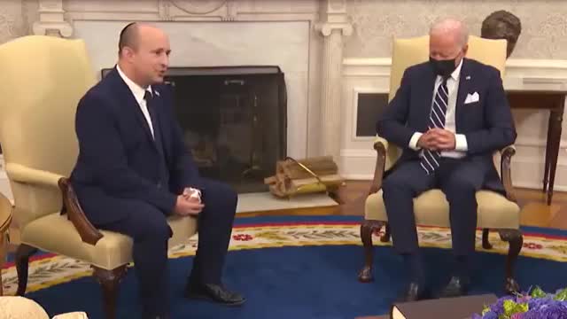 Did Biden just fall asleep during meeting with Israeli PM?