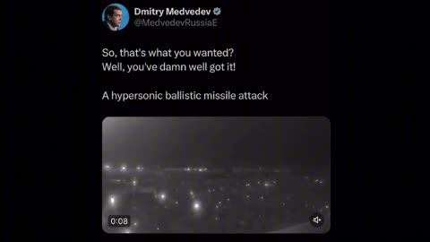 'You've Damn Well Got It!’: Medvedev demonstrates the 'non-nuclear' might of 'Hazel'