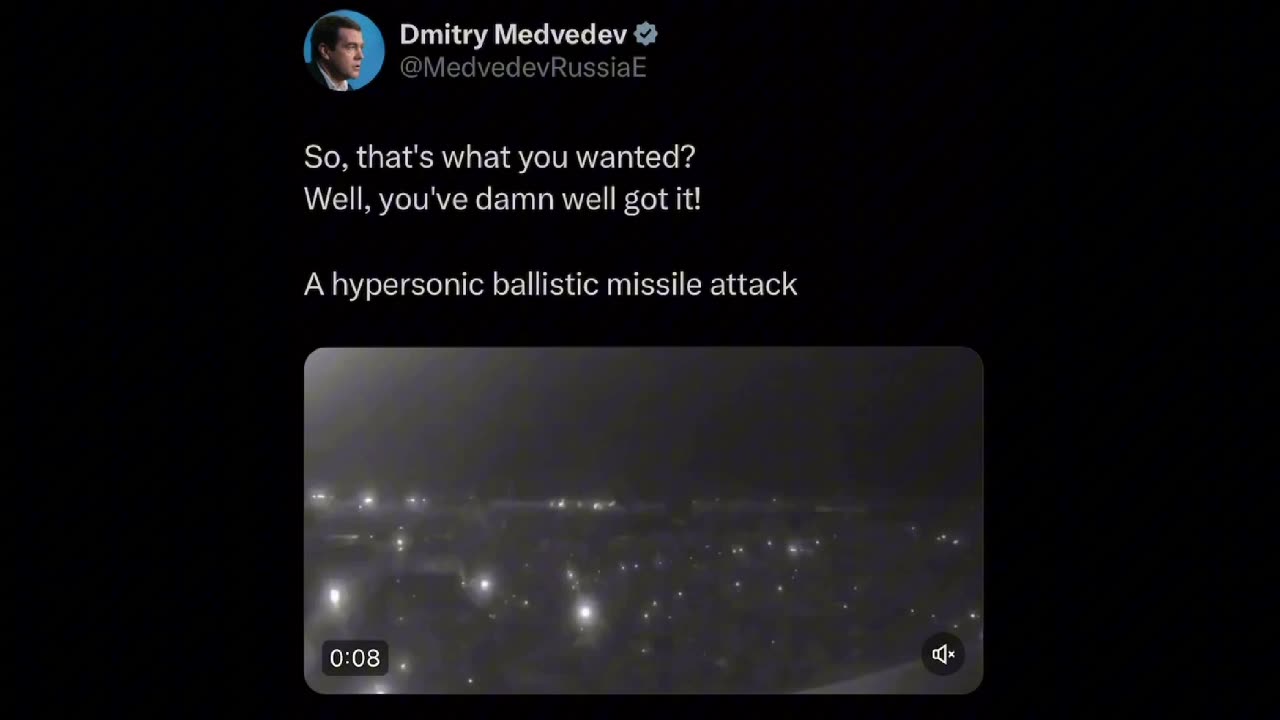 'You've Damn Well Got It!’: Medvedev demonstrates the 'non-nuclear' might of 'Hazel'