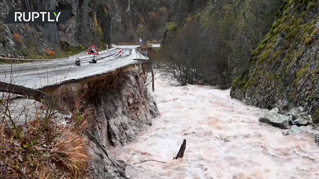 Bosnia and Herzegovina villages submerged by floodwater