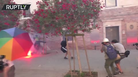 'We Are The Tide' | Italian protesters clash with police amid G20 finance ministers meeting