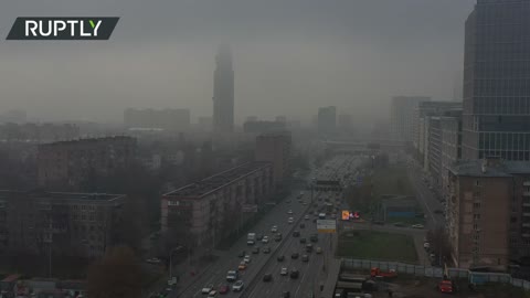 Cloudy Moscow | Russian capital blanketed in thick fog