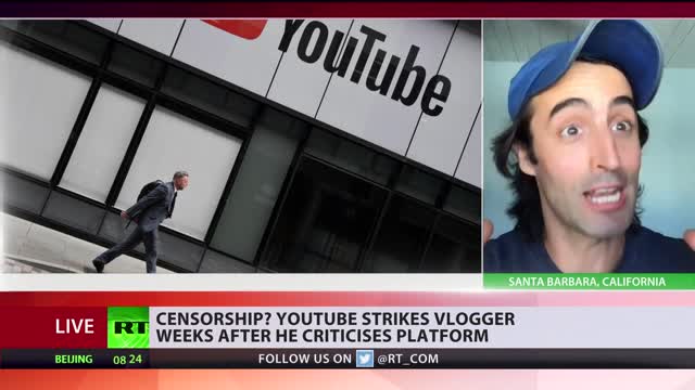 'YouTube censors ‘normal discourse’ & punishes those who fight back' | YouTuber to RT
