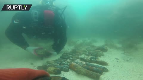 EMERCOM workers blow up 78 WWII-era ammo units in Sevastopol’s Gilzovaya Bay