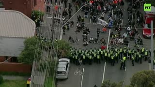 Tensions high at anti-lockdown protests in Melbourne and Sydney