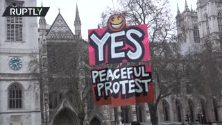 ‘Kill the Bill’ protesters face off with police in London