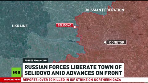 Russian army liberates town of Selidovo amid frontline advances