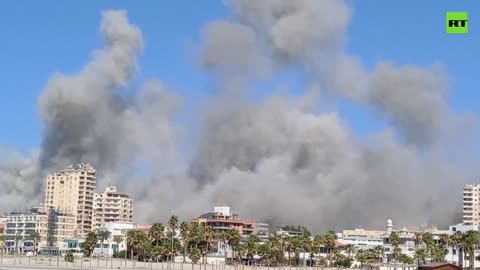 Smoke plumes rise over Tyre as IDF launches more airstrikes on Lebanon