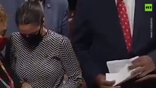 AOC sheds a tear after u-turn on funding Israeli rocket defense