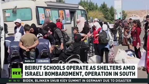 Beirut schools serve as shelters amid Israeli bombardment