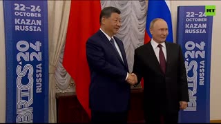 Putin meets with Xi on the sidelines of BRICS Summit in Kazan