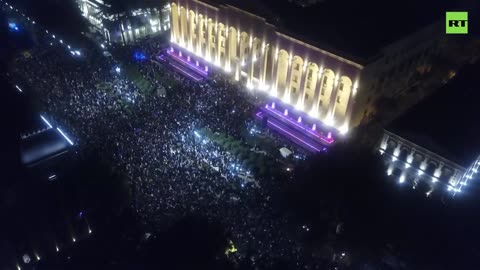 Thousands denounce 'rigged' Georgian election results