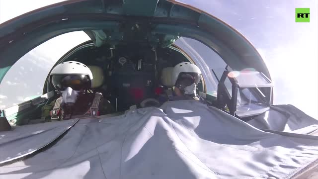 Su-34 launch high-precision missiles at Ukrainian military positions