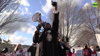 Dozens of protesters DENOUNCE Rittenhouse verdict