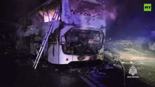 Deadly accident | Truck collides with passenger bus in Krasnodar region, Russia