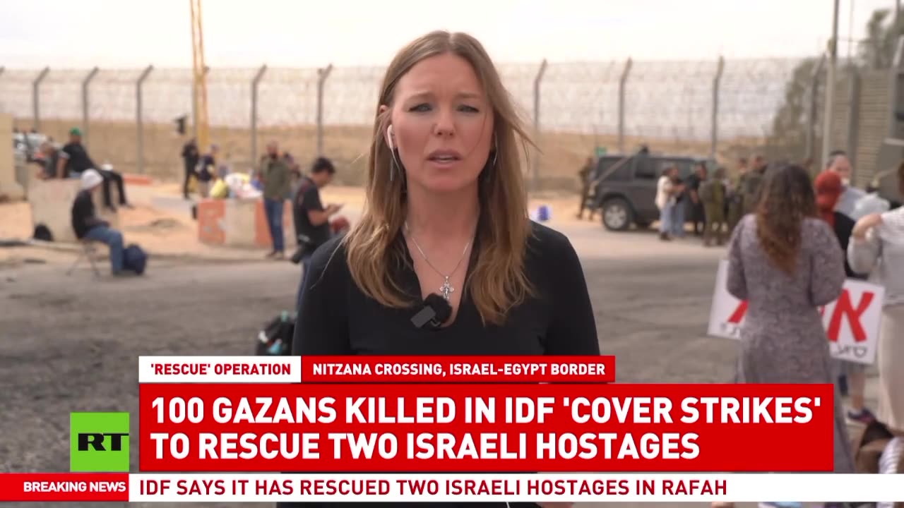 100 Gazans killed in ‘cover strikes’ to rescue two Israeli hostages