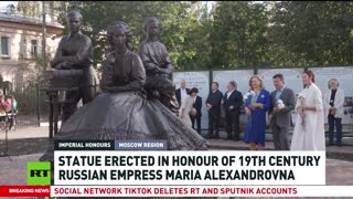 Statue honoring 19th century Russian empress unveiled in Moscow Region