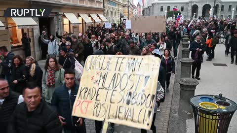 Hundreds of protesters clash with police over COVID restrictions