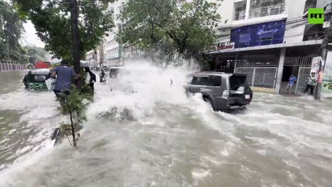 Dhaka inundated with heavy downpour
