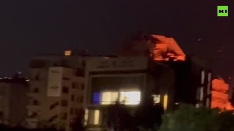 Building collapses in Beirut as Israel strikes Lebanon
