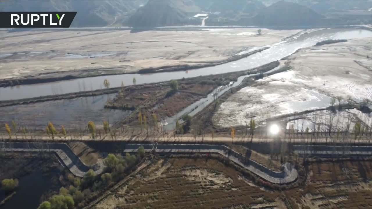 Nothing but DEVASTATION! Drone buzzes rice fields in China’s Shanxi Province