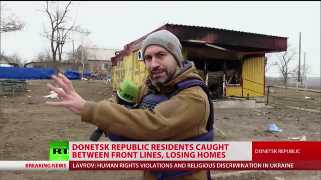 Donetsk battle in full swing | Locals flee, losing homes