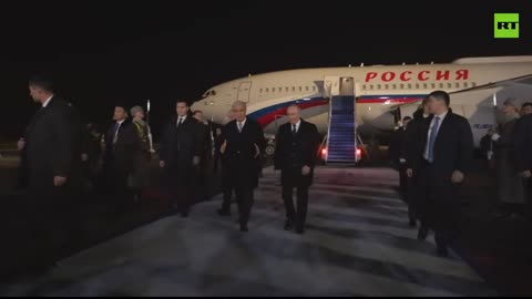 Putin lands in Astana